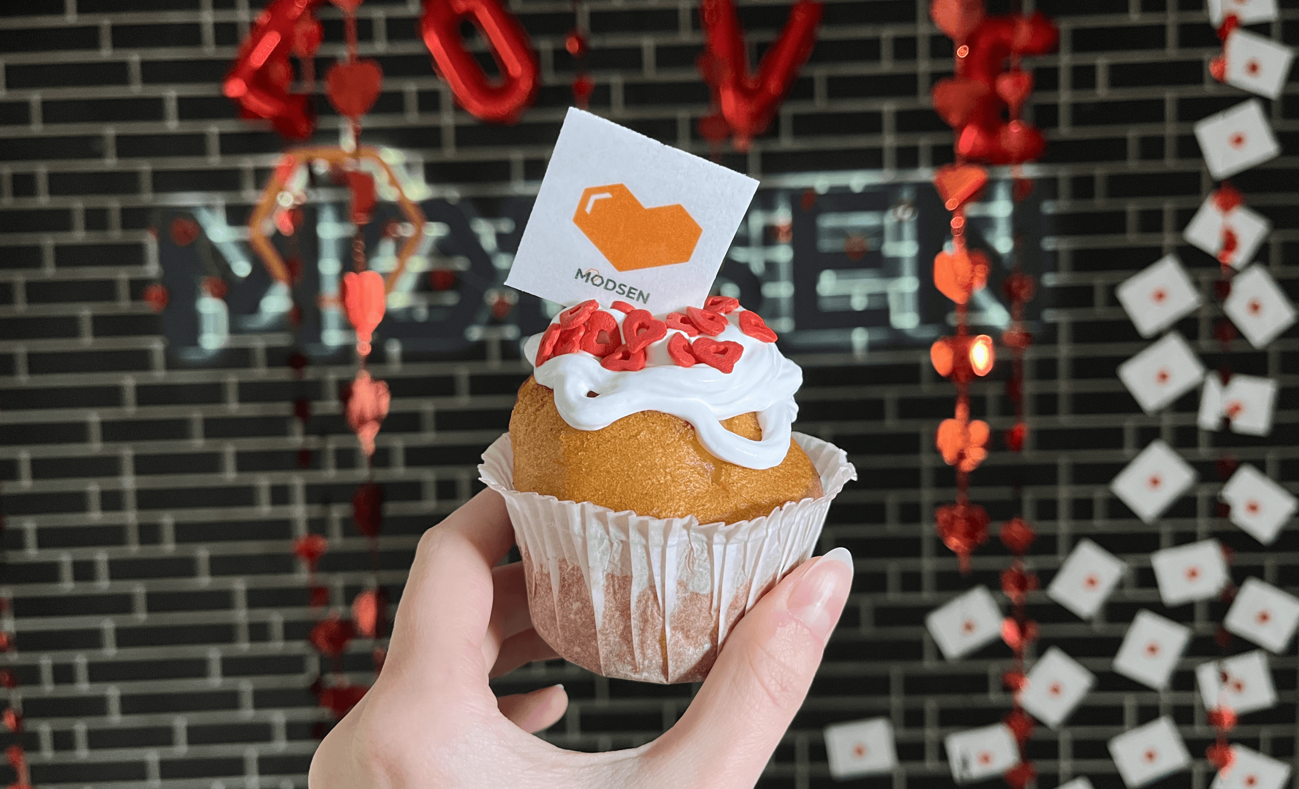 Modsen Valentine's Day cupcake Modsen Valentine's Day cupcake